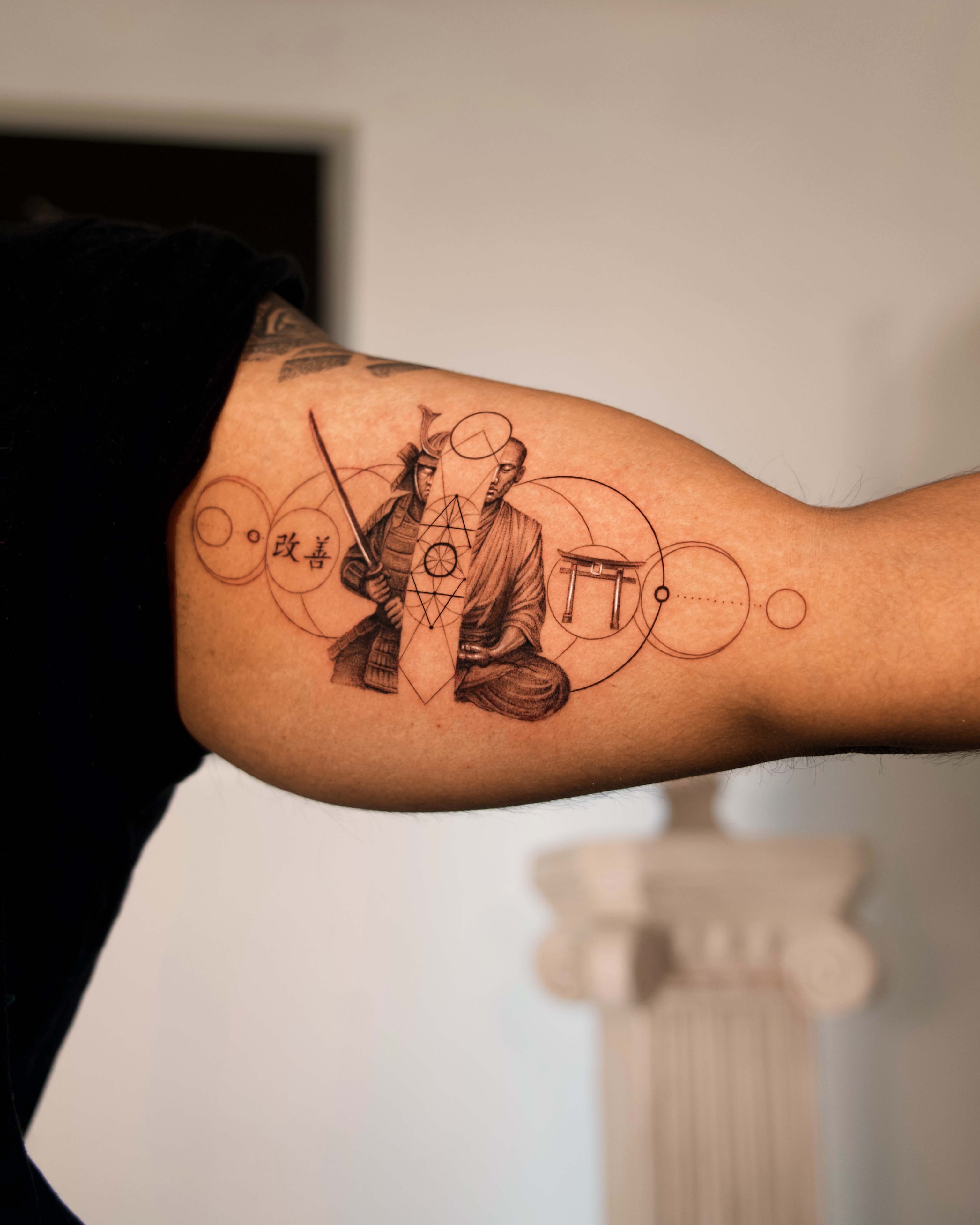 Custom tattoo design by JD Tattoo Art NYC