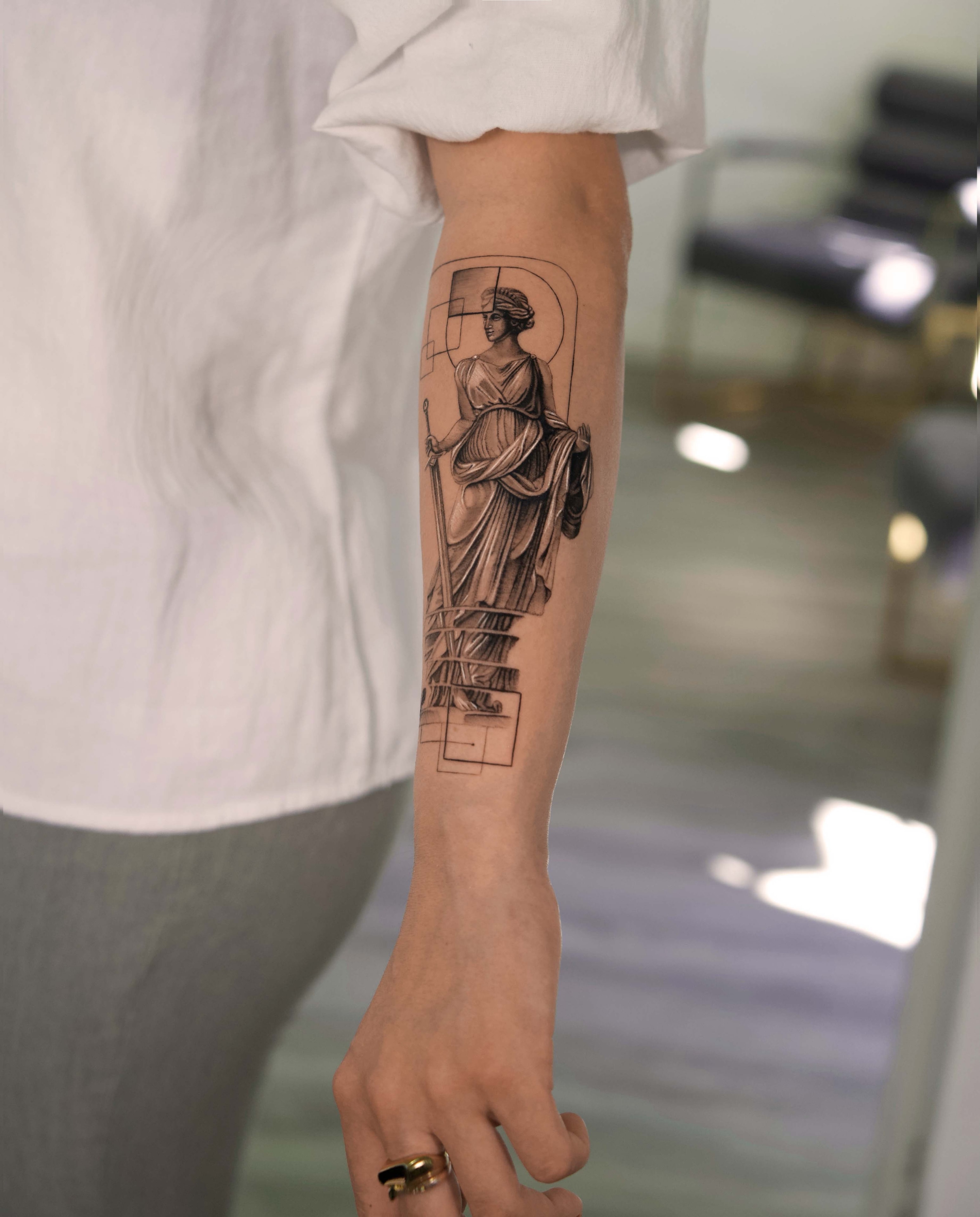 Custom tattoo design by JD Tattoo Art NYC