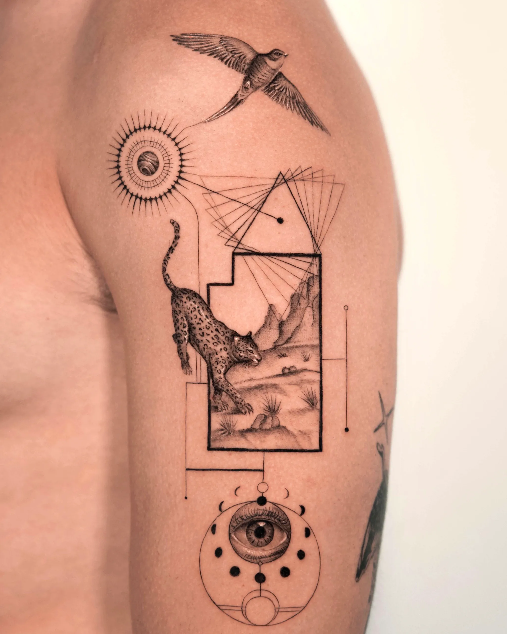 Custom tattoo design by JD Tattoo Art NYC