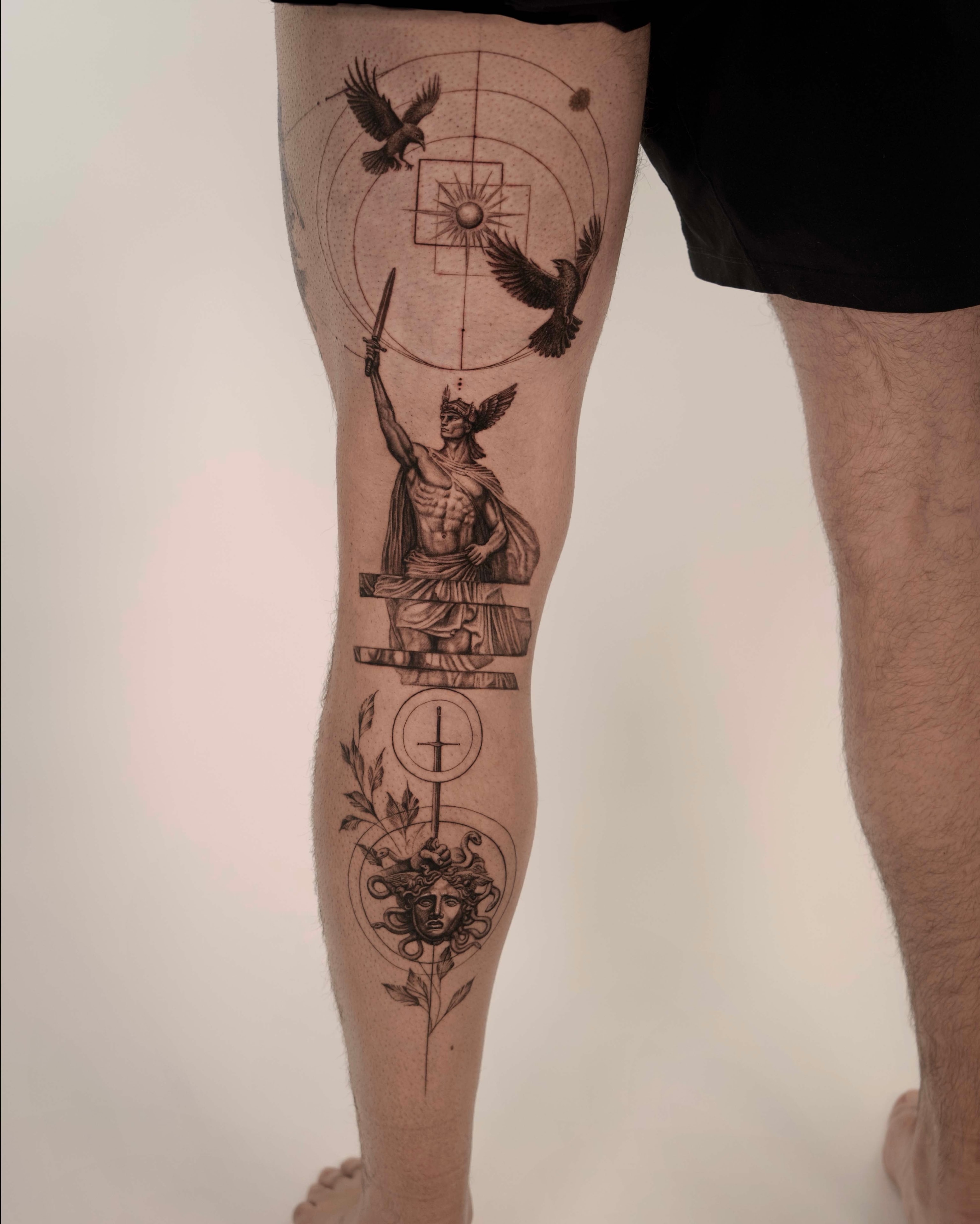 Custom tattoo design by JD Tattoo Art NYC