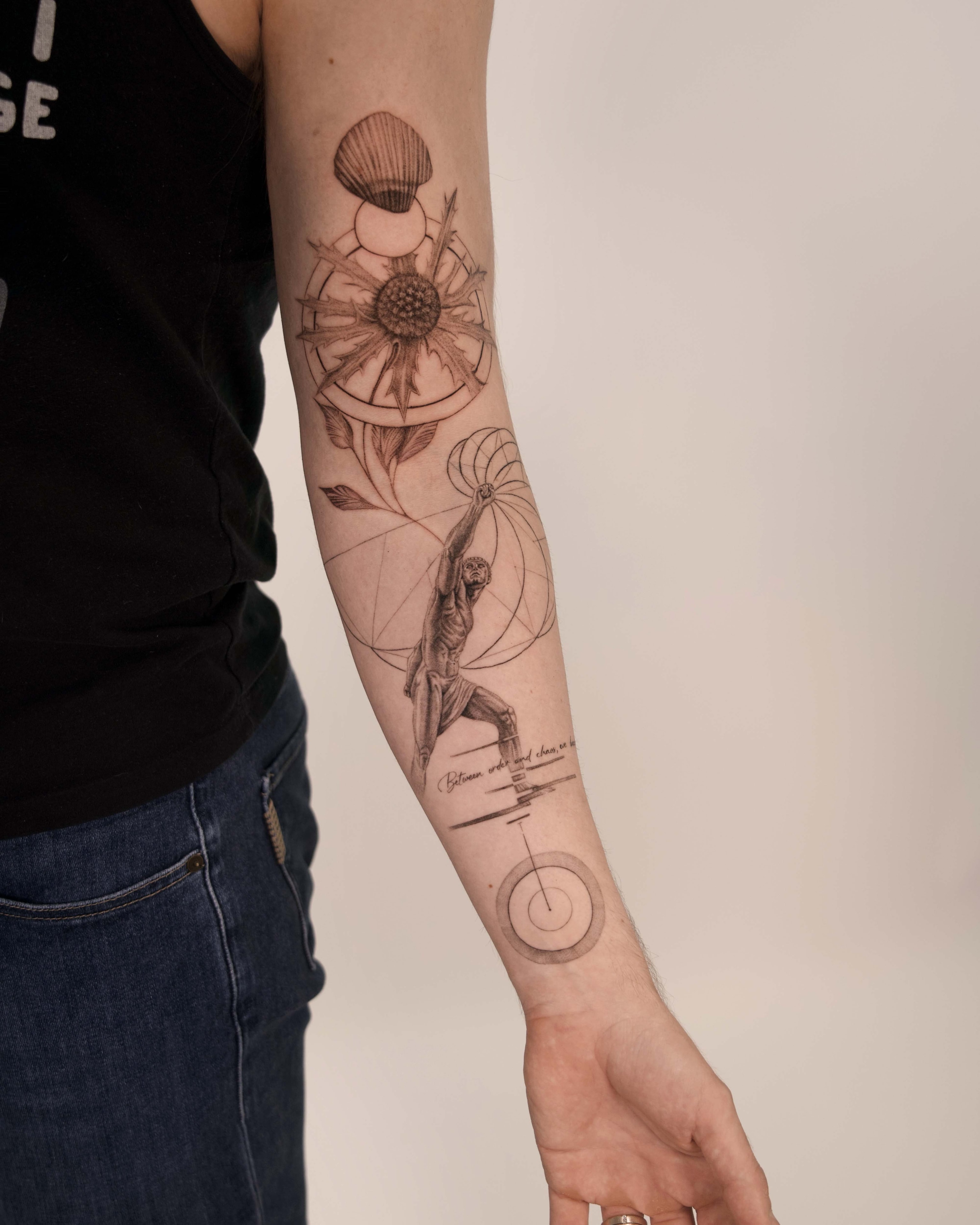 Custom tattoo design by JD Tattoo Art NYC
